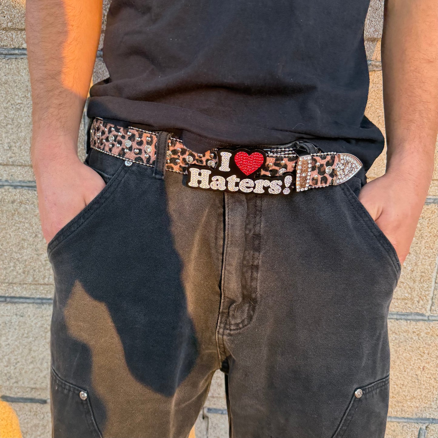 HATERS BELT - LEOPARD