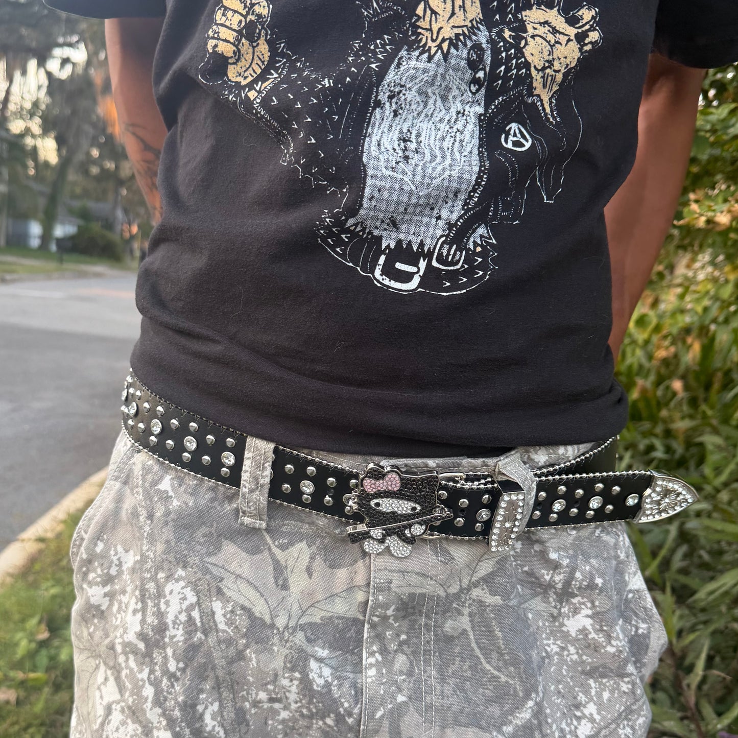 AK KITTY BELT - BLACK